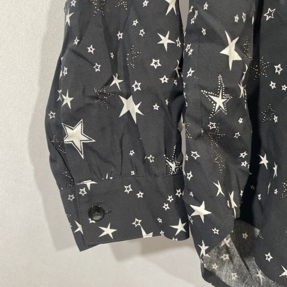 NEW Rails [ XS ] Noemi Star Button Down Long Sleeve Blouse‎ in Black Galaxy - Picture 9 of 16